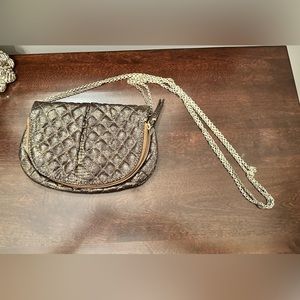 Gap gold & black handbag/clutch